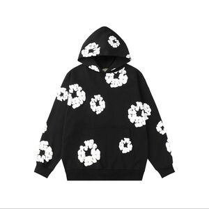 Denim Tears Black & White Floral Hoodie | Size Medium | New With Tags